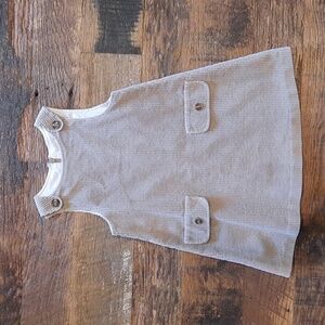 Bonpoint corduroy apron dress sz 6